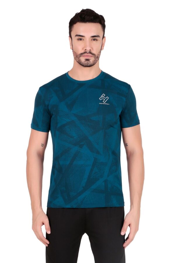 Gym wear Dri Fit Dot Knit Sublimation T-Shirts