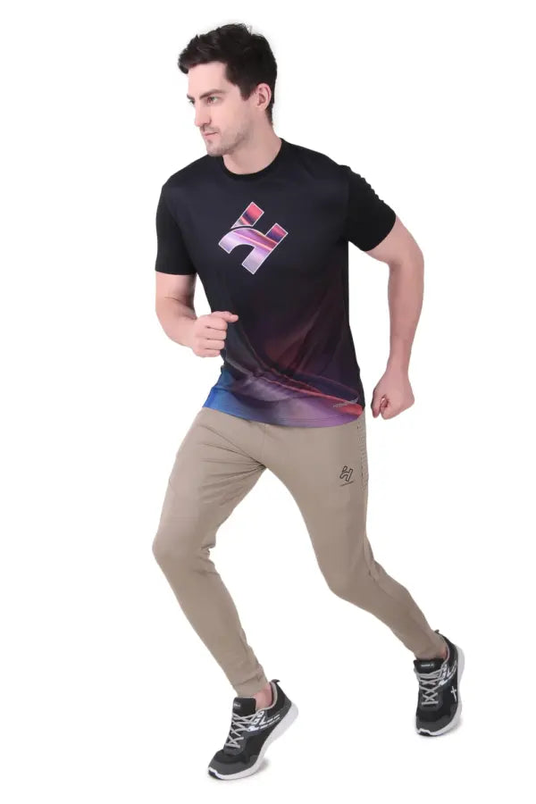 Dry Fit 3D Design Half Sleeves Sports T-Shirts