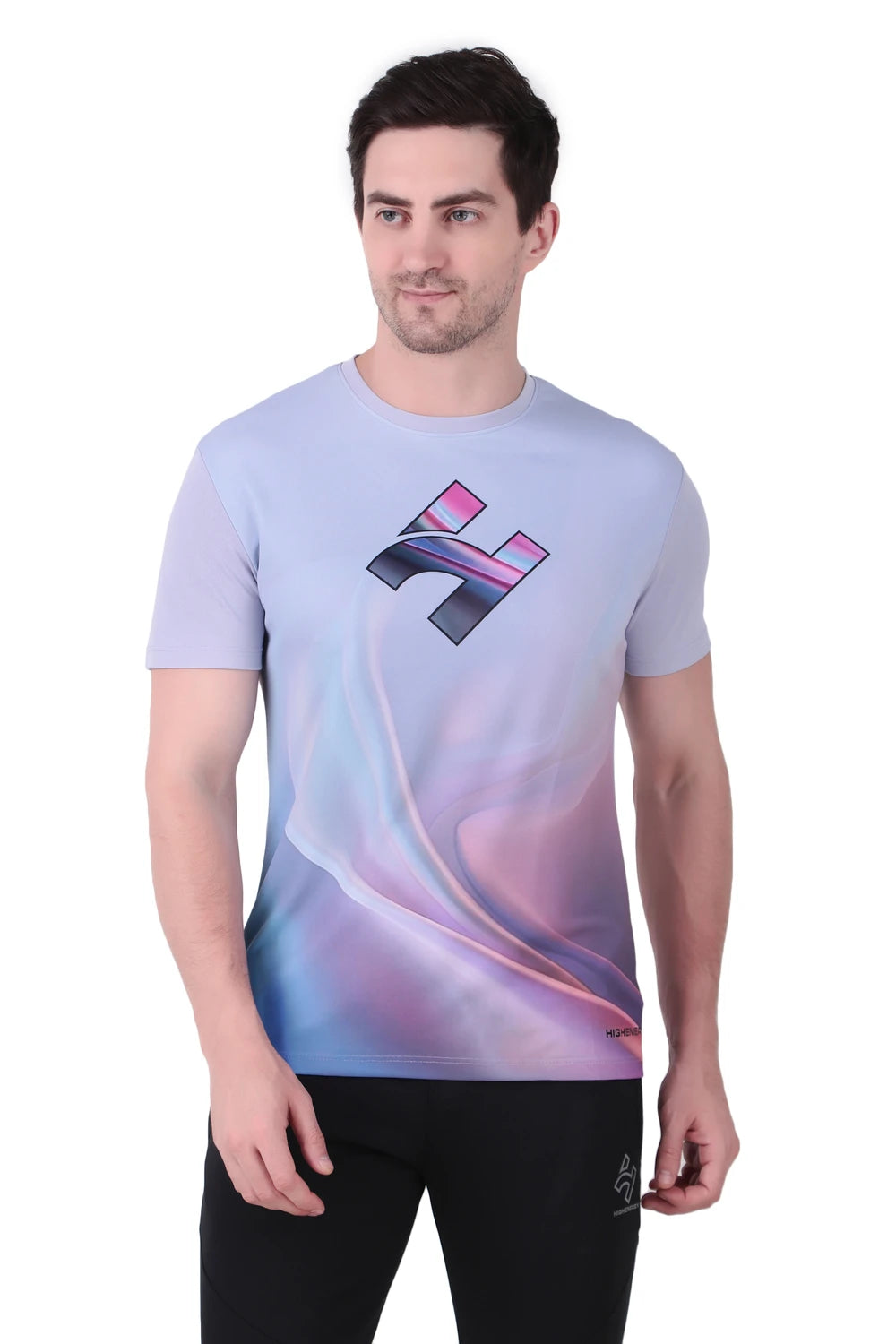 Dry Fit 3D Design Half Sleeves Sports T-Shirts