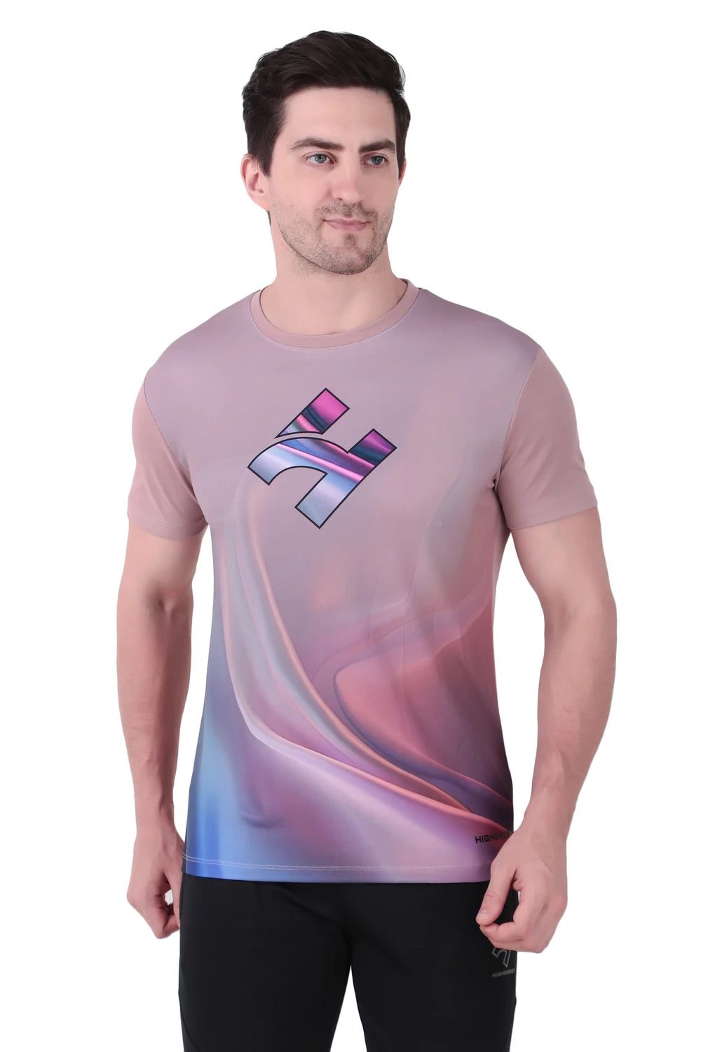 Dry Fit 3D Design Half Sleeves Sports T-Shirts