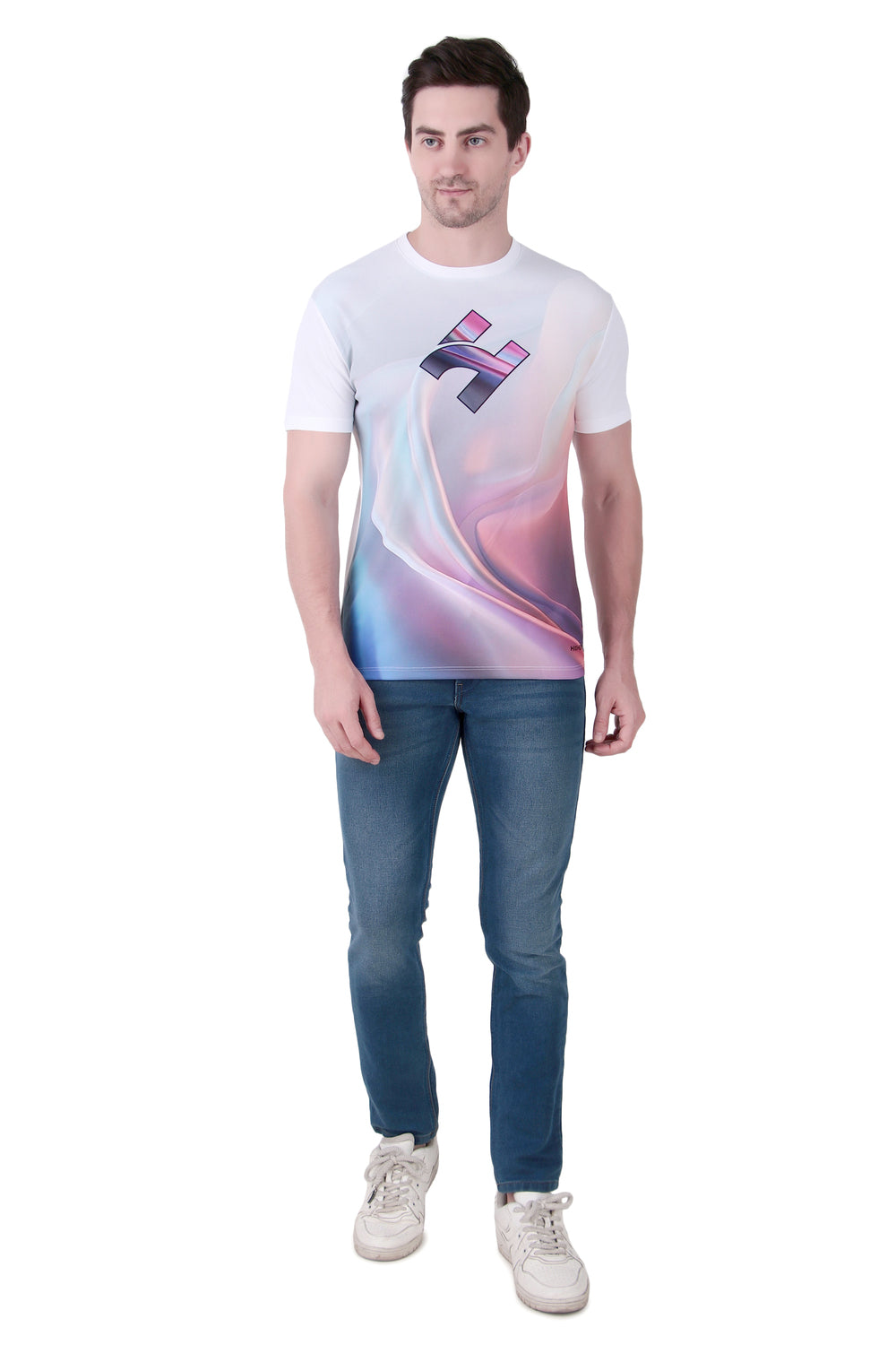 Dry Fit 3D Design Half Sleeves Sports T-Shirts Buy Secondary image