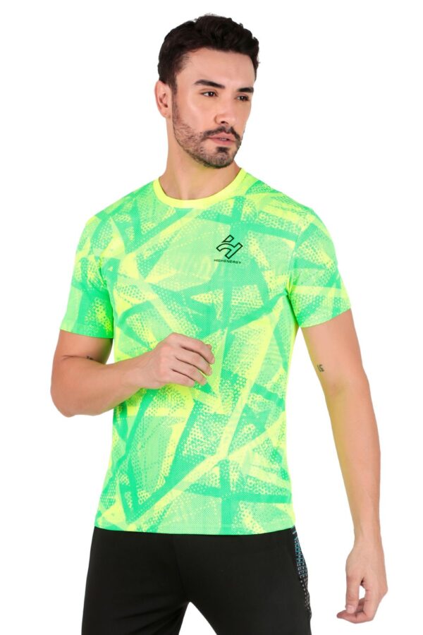 Gym wear Dri Fit Dot Knit Sublimation T-Shirts