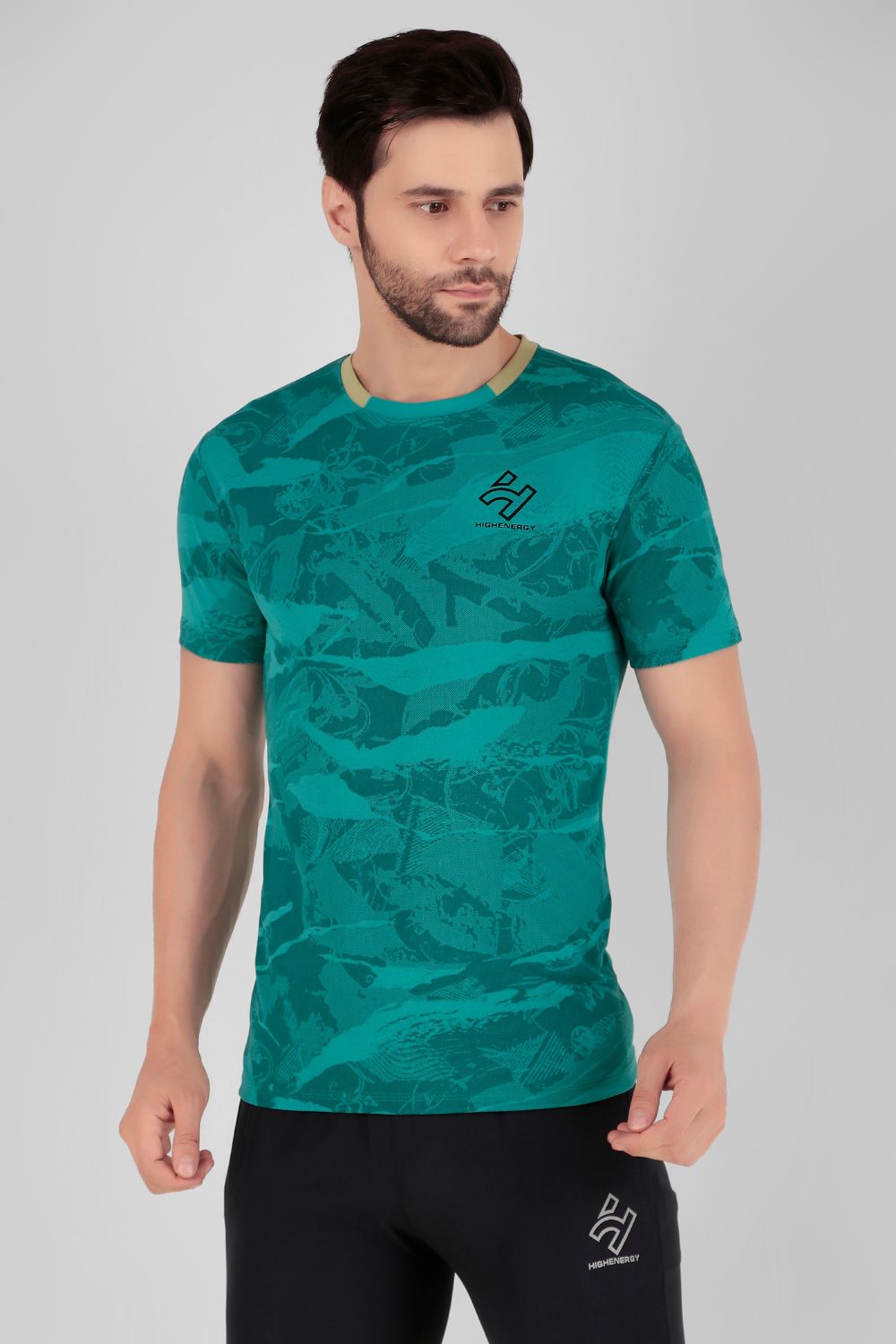 Gym wear Dri Fit Dot Knit Sublimation Sports T-Shirts
