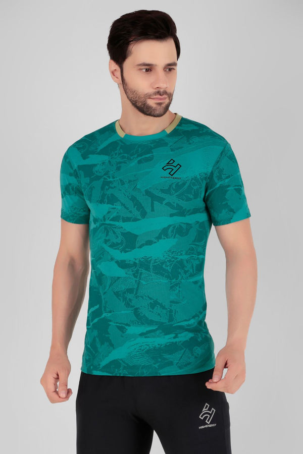 Gym wear Dri Fit Dot Knit Sublimation Sports T-Shirts