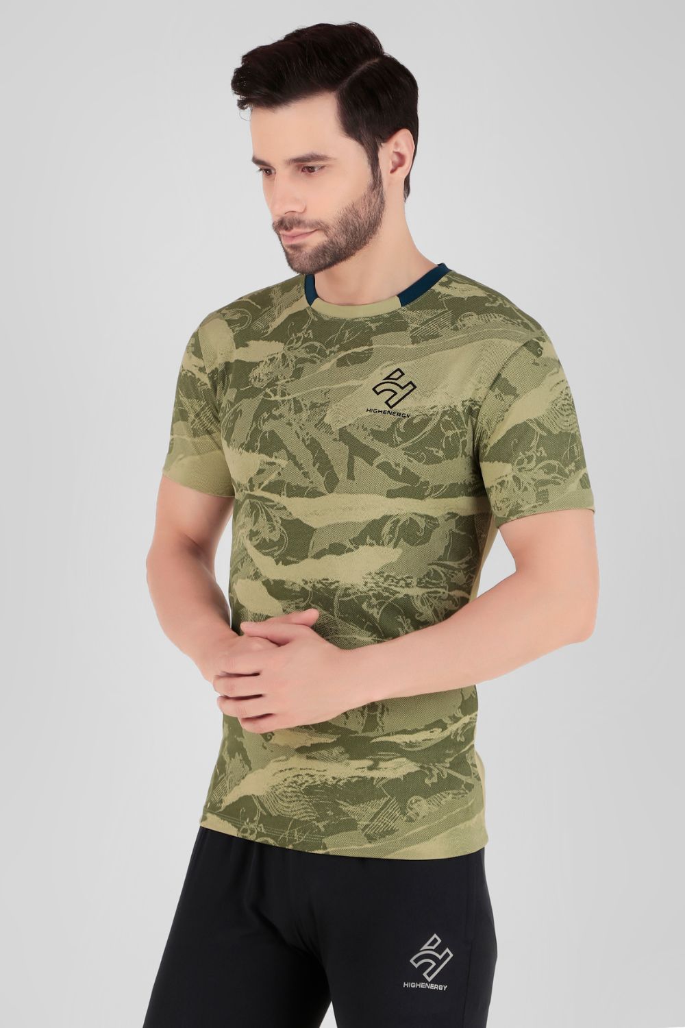 Gym wear Dri Fit Dot Knit Sublimation Sports T-Shirts