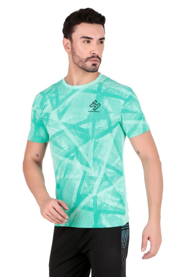 Gym wear Dri Fit Dot Knit Sublimation T-Shirts