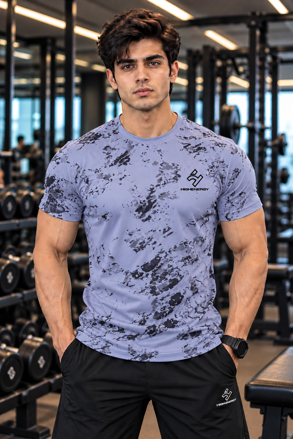 Dry Fit  Dot Knit Round Neck Tshirts - Buy 1, Get 1 Free (Combo of 2)