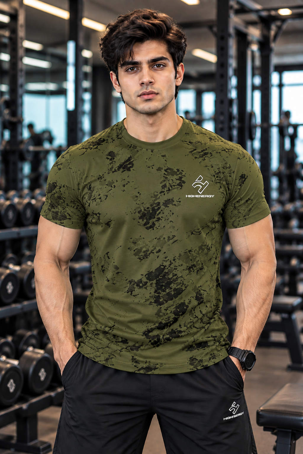 Dry Fit  Dot Knit Round Neck Tshirts - Buy 1, Get 1 Free (Combo of 2)