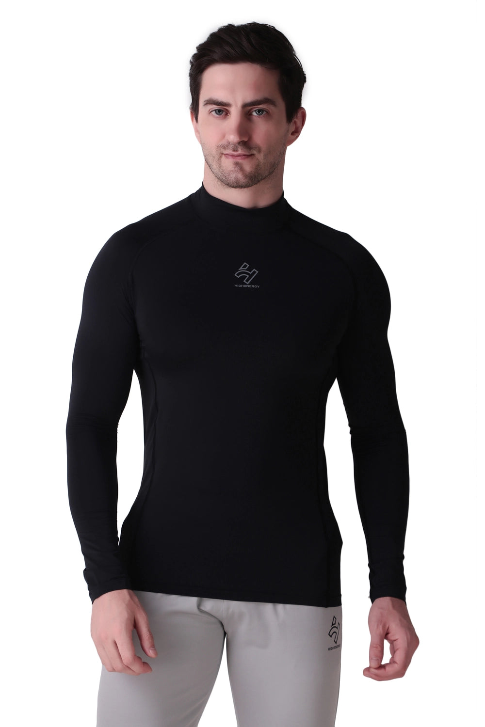 Gym Compression High Neck Full Sleeves T-Shirts