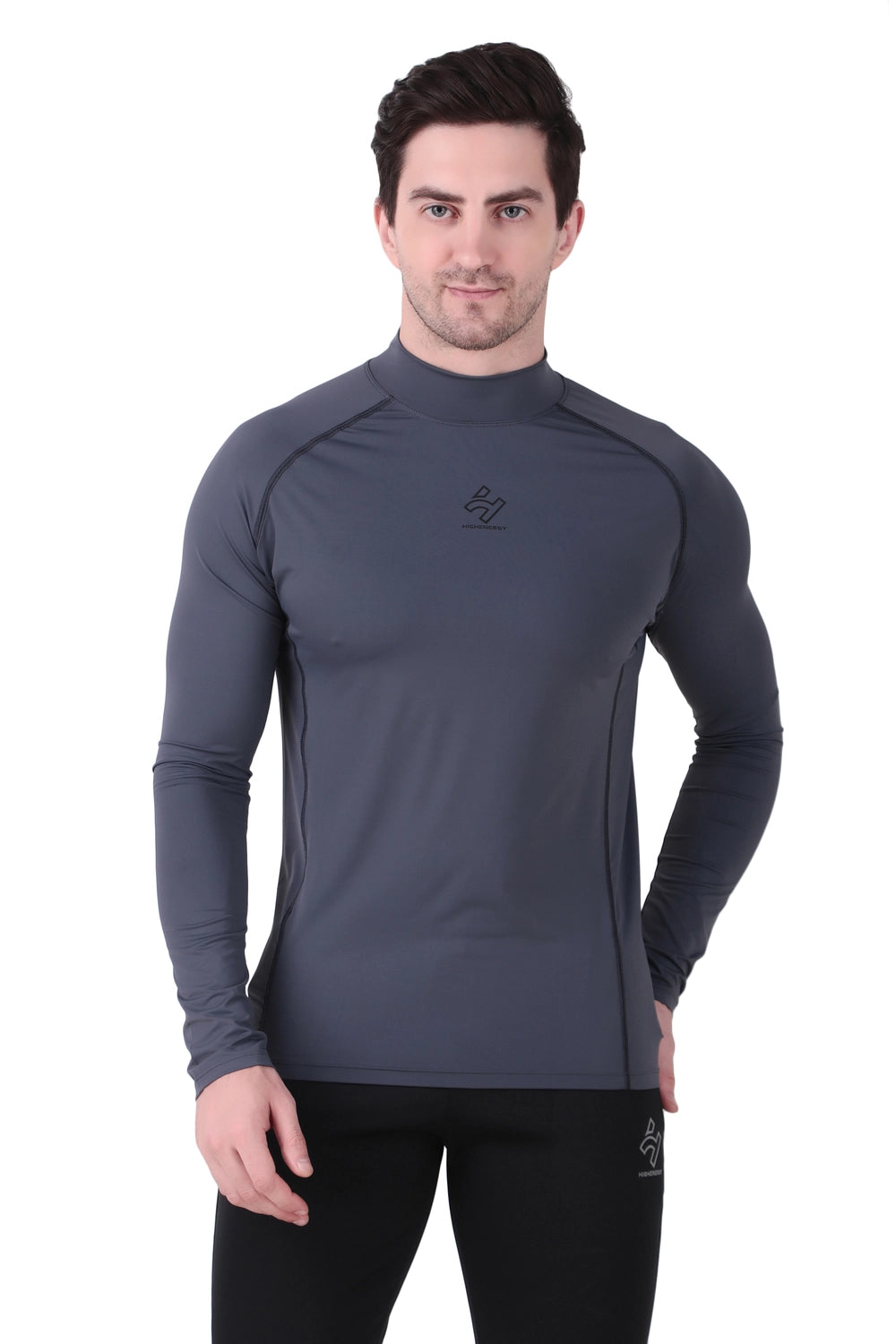 Gym Compression High Neck Full Sleeves T-Shirts