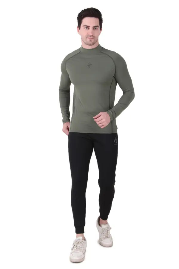 Gym Compression High Neck Full Sleeves T-Shirts