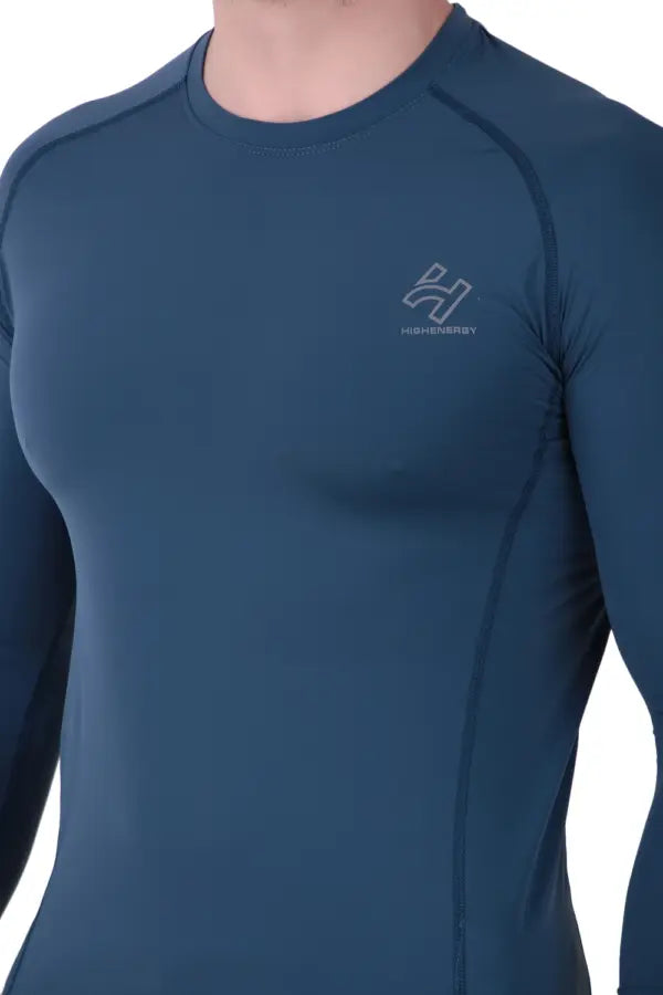 Nylon Lycra Gym Compression Full Sleeves T-Shirts