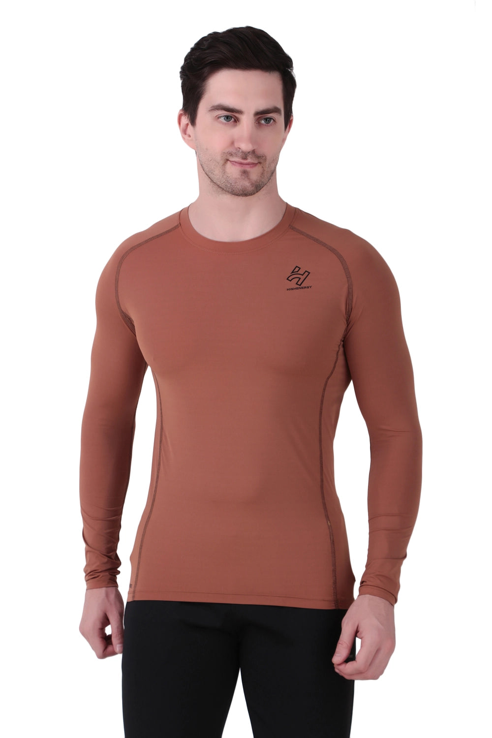 Nylon Lycra Gym Compression Full Sleeves T-Shirts