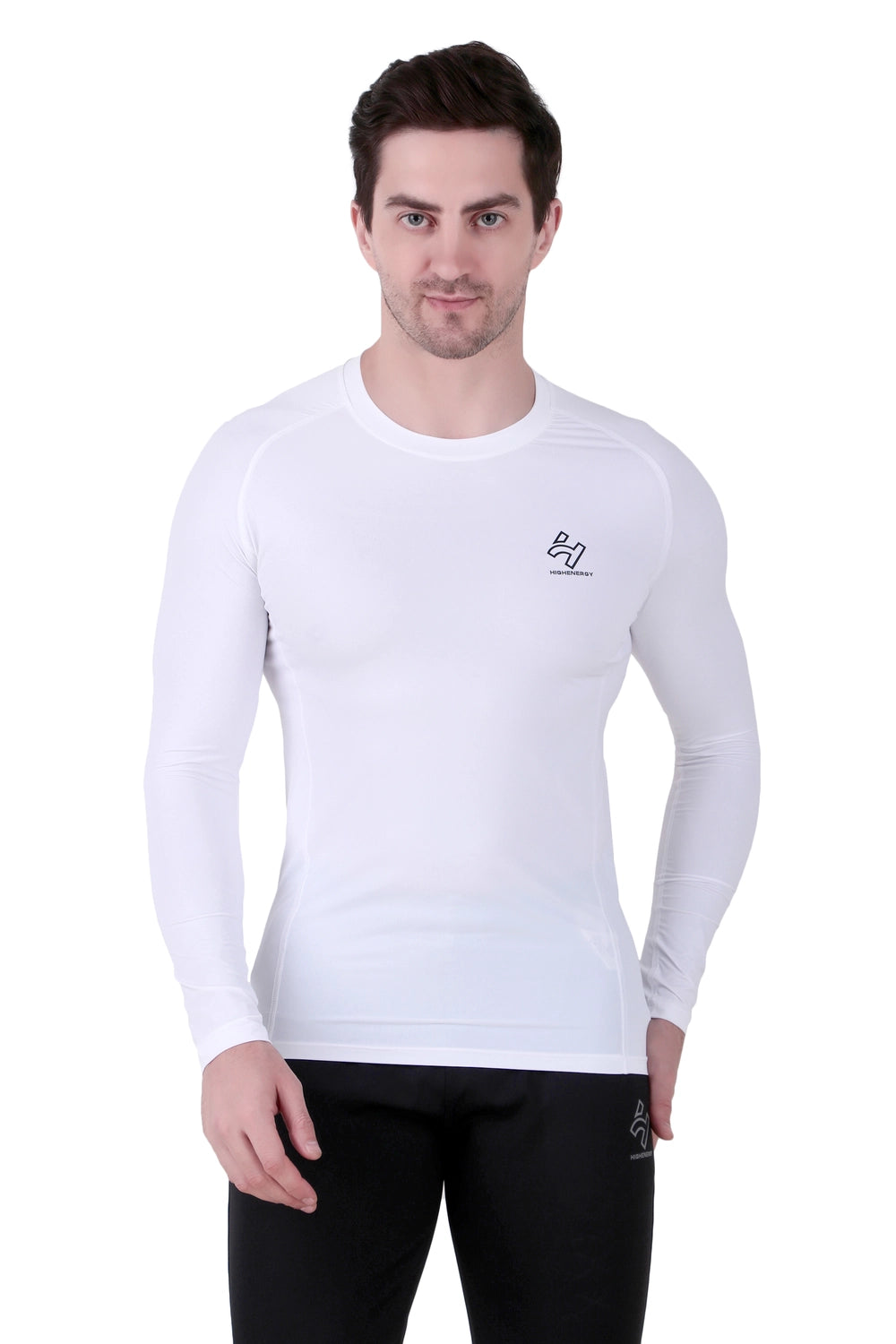 Nylon Lycra Gym Compression Full Sleeves T-Shirts