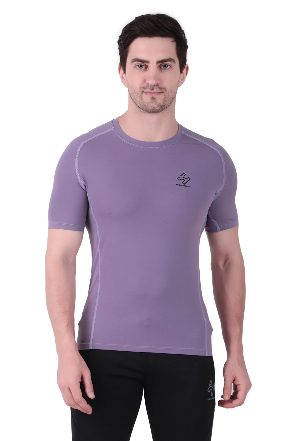 Nylon Lycra Compression Half Sleeves T-Shirts