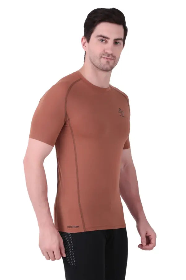 Nylon Lycra Compression Half Sleeves T-Shirts Main image
