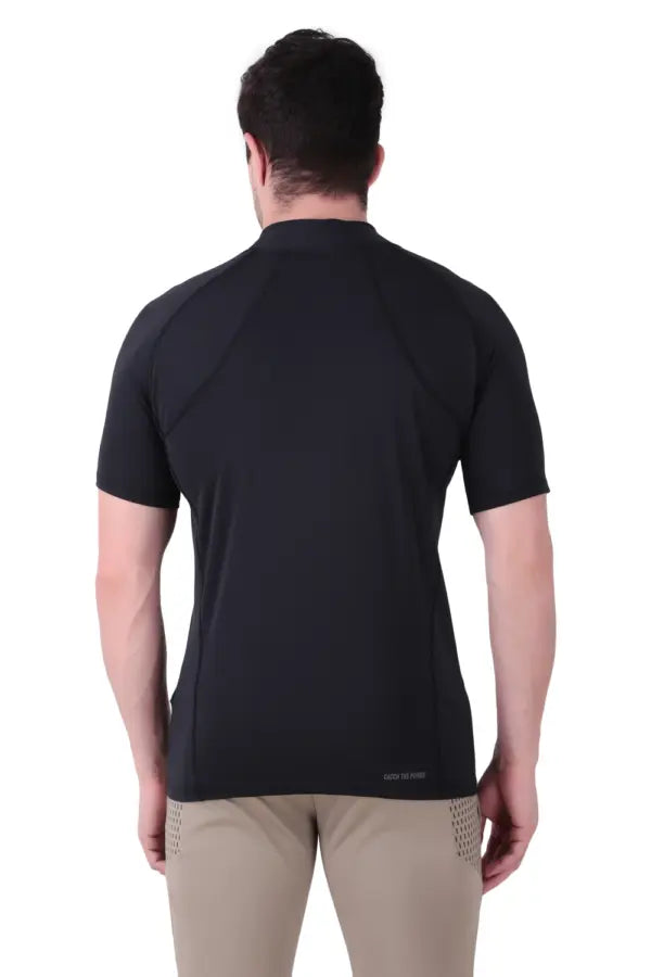 Sports Gym Compression T-Shirts Round Neck 180gsm