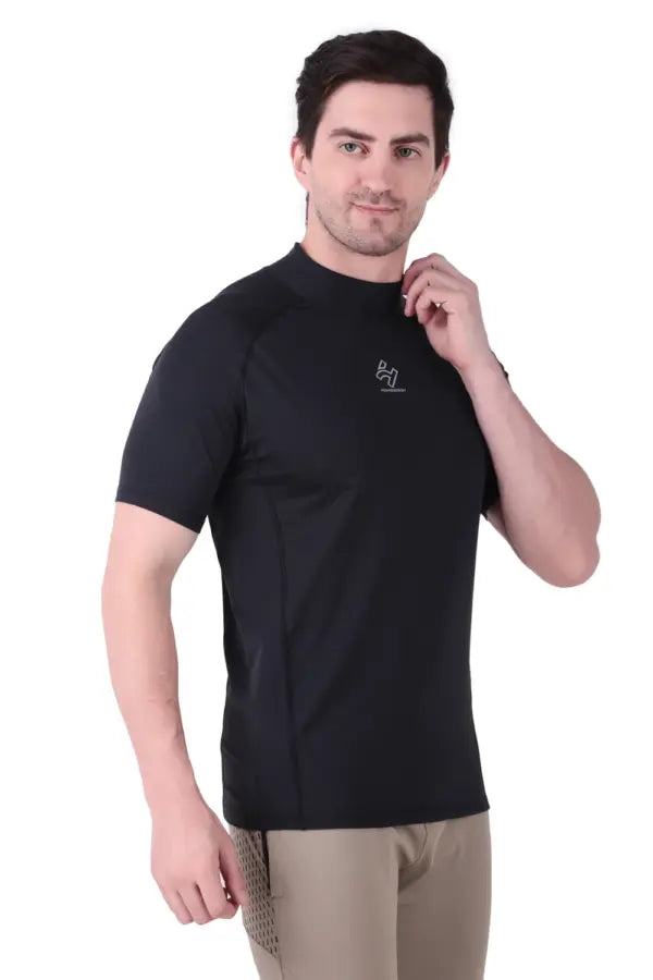 Sports Gym Compression T-Shirts Round Neck 180gsm