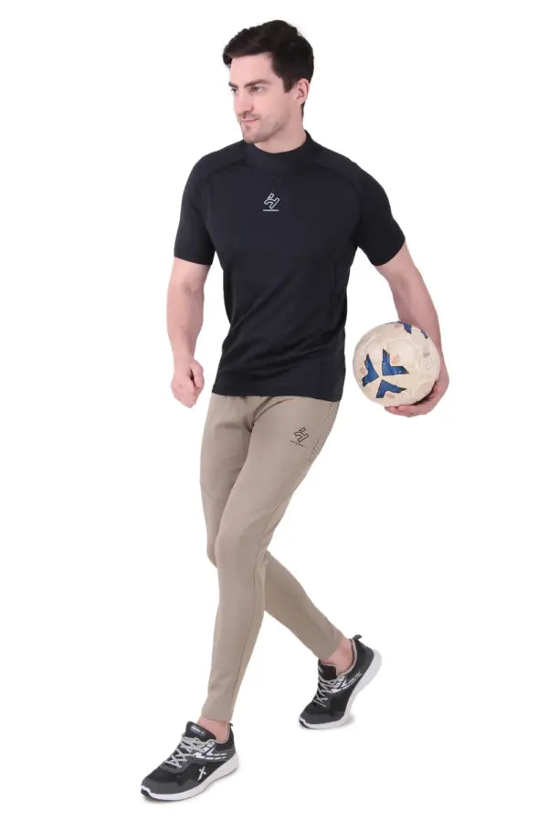 Sports Gym Compression T-Shirts Round Neck 180gsm