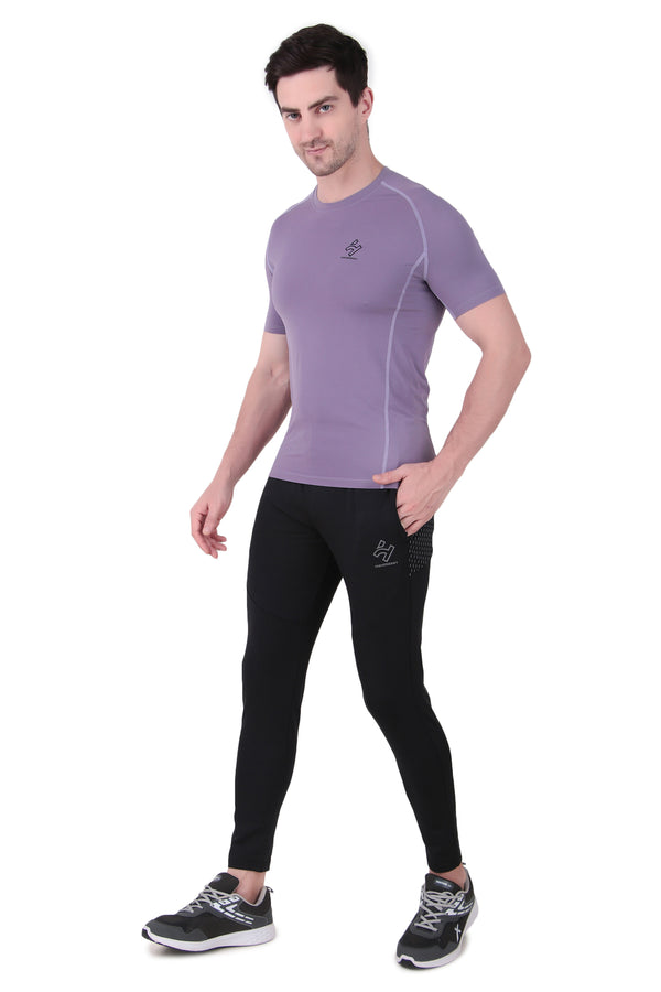 Nylon Lycra Compression Half Sleeves T-Shirts
