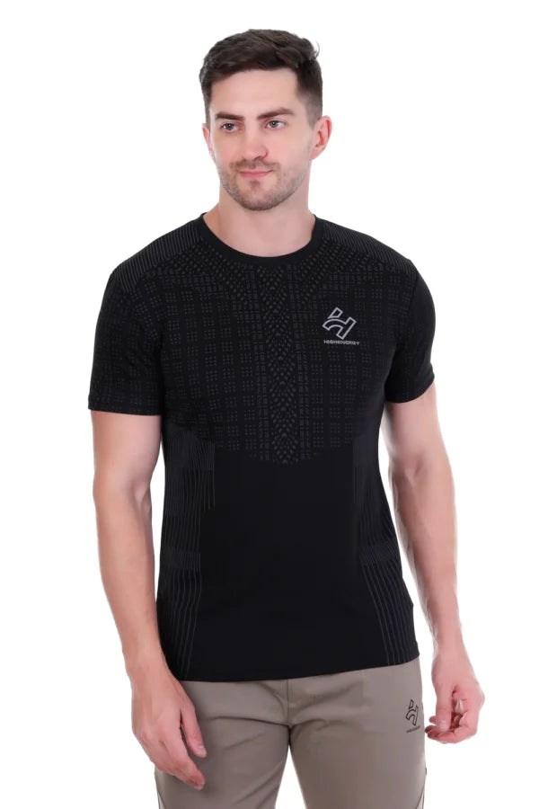 Sports Dri-Fit Dot Knit Gym Exercise T-Shirts