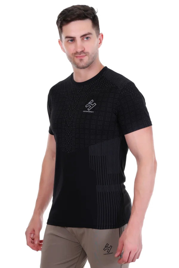 Sports Dri-Fit Dot Knit Gym Exercise T-Shirts