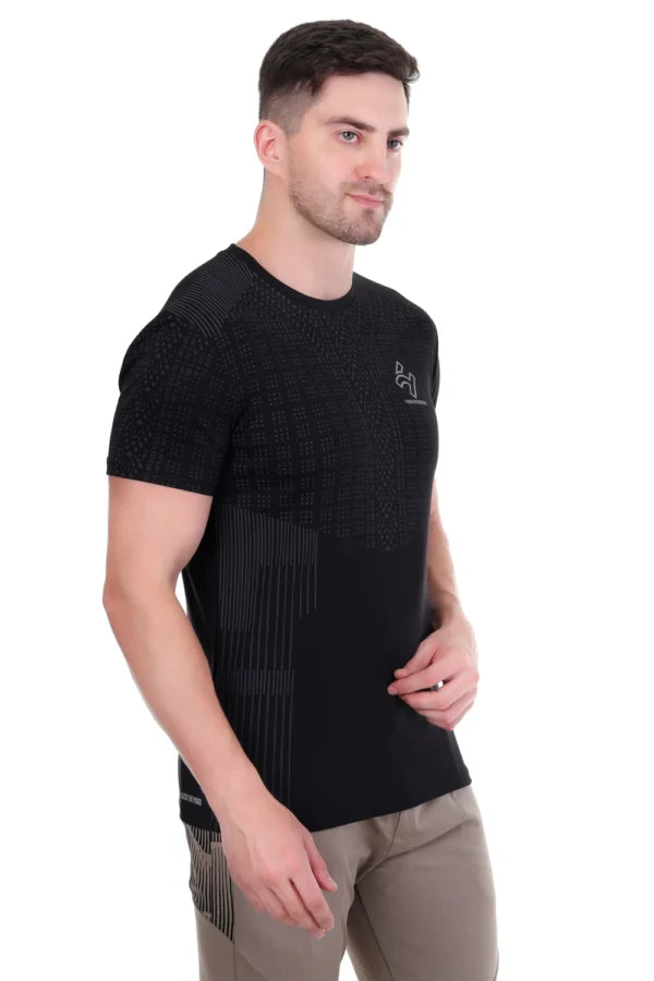 Sports Dri-Fit Dot Knit Gym Exercise T-Shirts