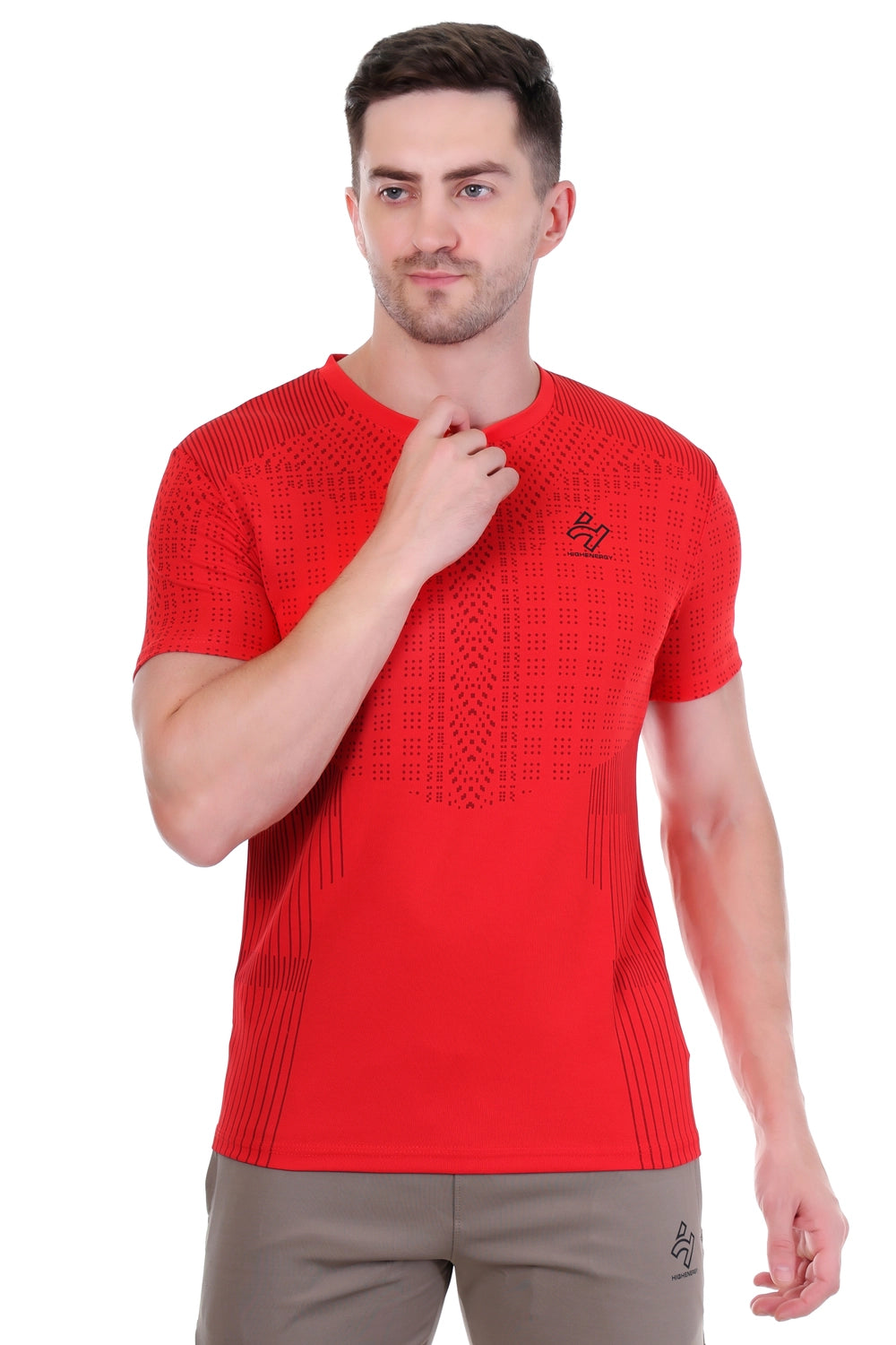 Sports Dri-Fit Dot Knit Gym Exercise T-Shirts