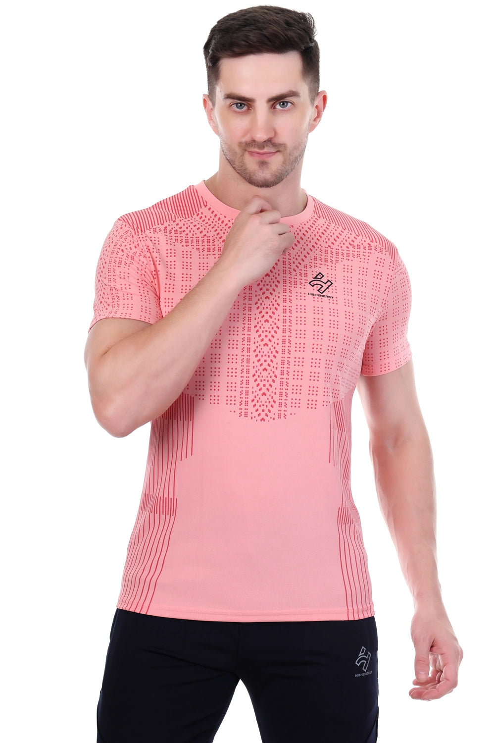 Sports Dri-Fit Dot Knit Gym Exercise T-Shirts