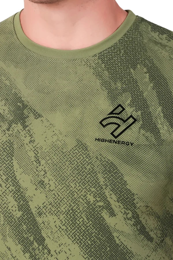 Sports Gymwear Dry Fit Dot Knit Sublimation Tshirts