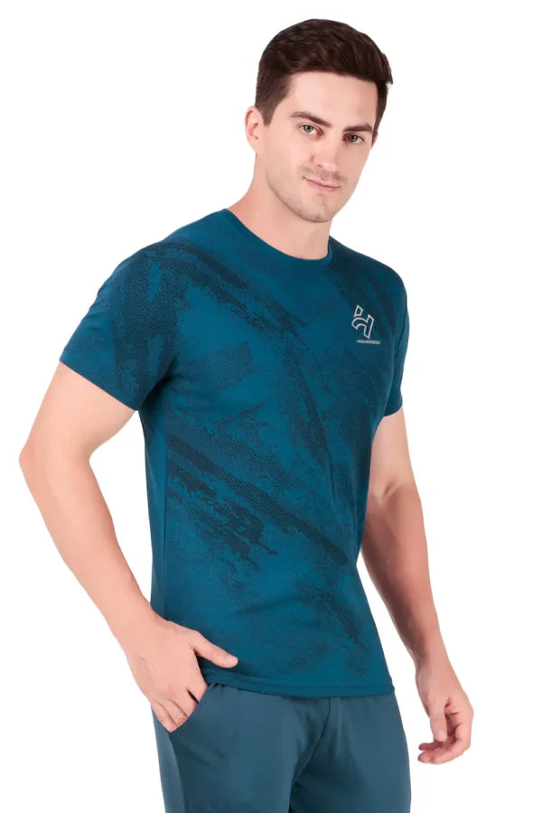Sports Gymwear Dry Fit Dot Knit Sublimation Tshirts