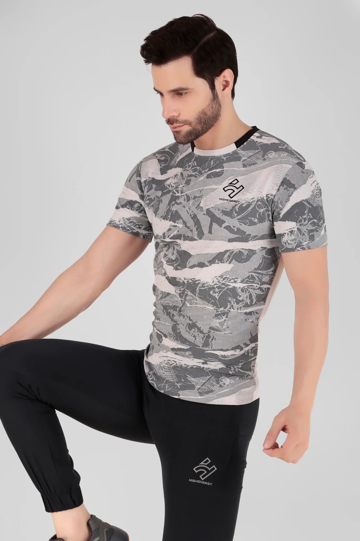 Gym wear Dri Fit Dot Knit Sublimation Sports T-Shirts