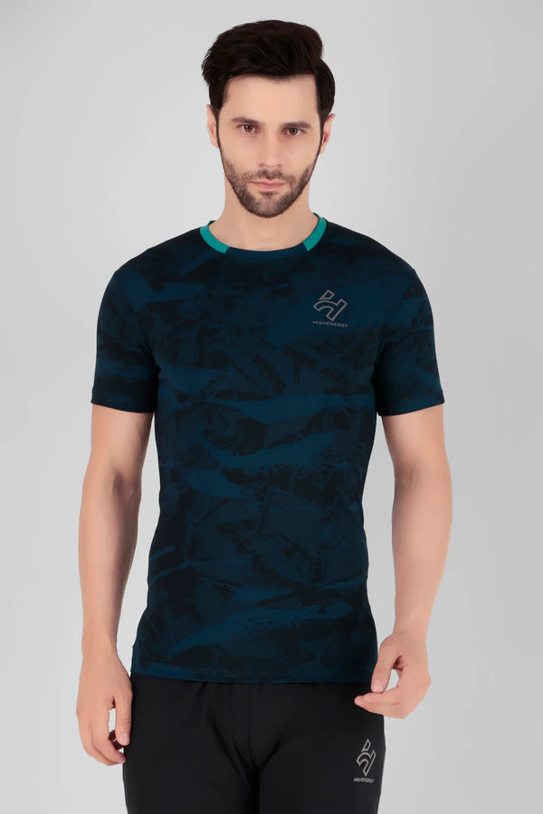 Gym wear Dri Fit Dot Knit Sublimation Sports T-Shirts