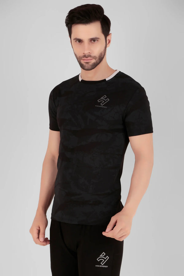 Gym wear Dri Fit Dot Knit Sublimation Sports T-Shirts