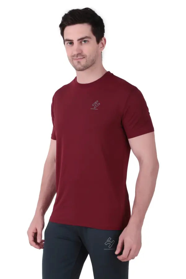 4way Nylon Sports Half Sleeves T-Shirts Main image