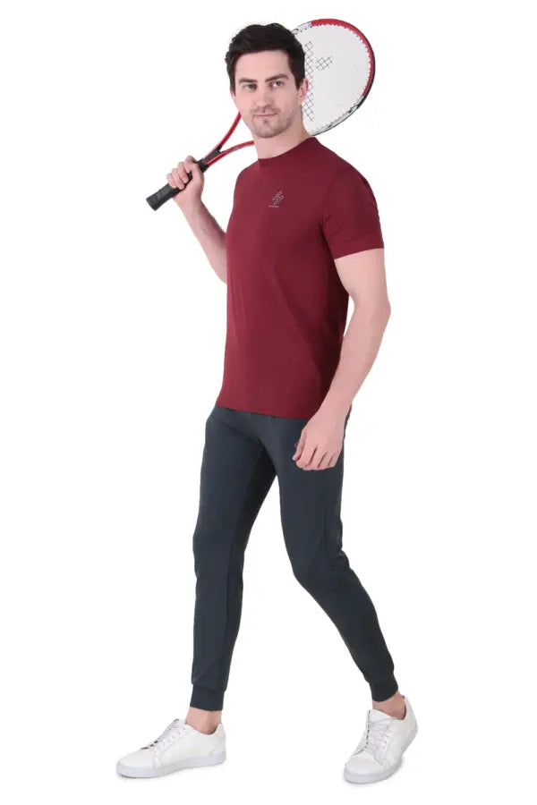 4way Nylon Sports Half Sleeves T-Shirts