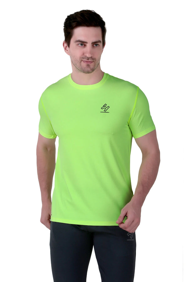 4way Nylon Sports Half Sleeves T-Shirts