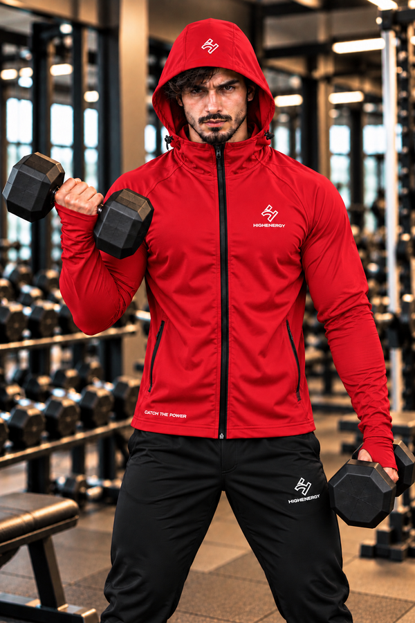 Premium Nylon Compression Gym Hoodies