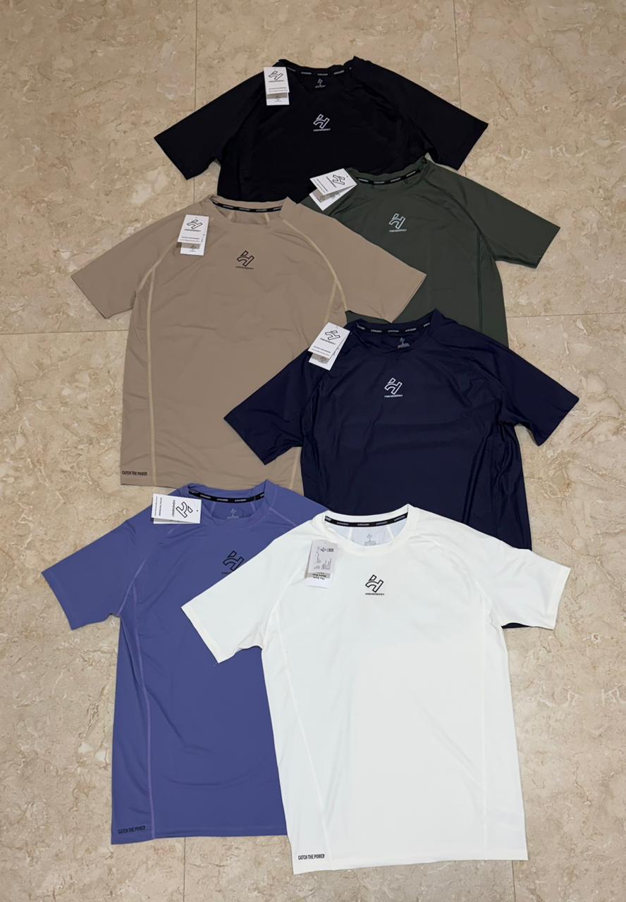 Nylon Gym Compressive Half Sleeves T-Shirts - Image 5